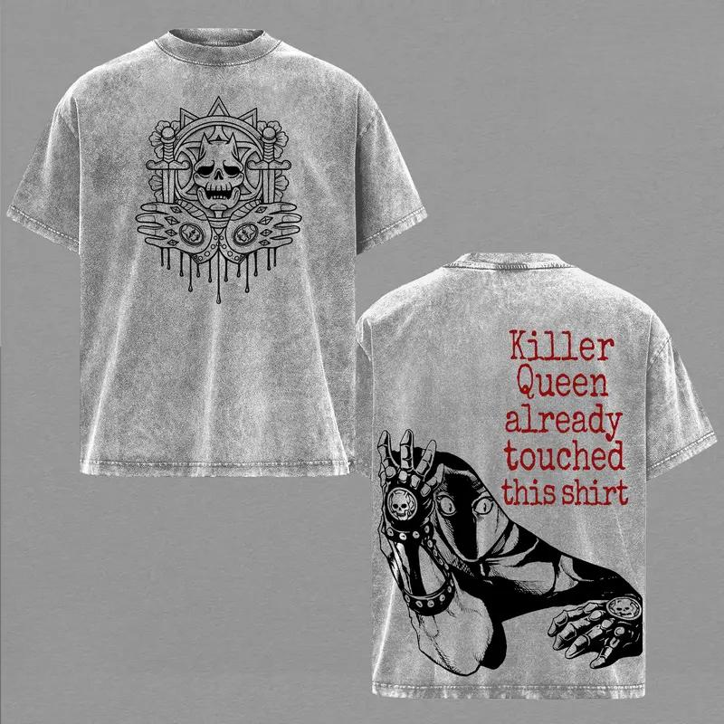 Kira Yoshikage JoJo s Bizarre Adventure Anime Clothing Men Casual T-shirts Retro Washed T Shirt Cotton Tee Harajuku Male Tshirt XXL сірий колір
Kira Yoshikage JoJo s Bizarre Adventure Anime Clothing Men Casual T-shirts Retro Washed T Shirt Cotton Tee Harajuku Male Tshirt XXL сірий колір