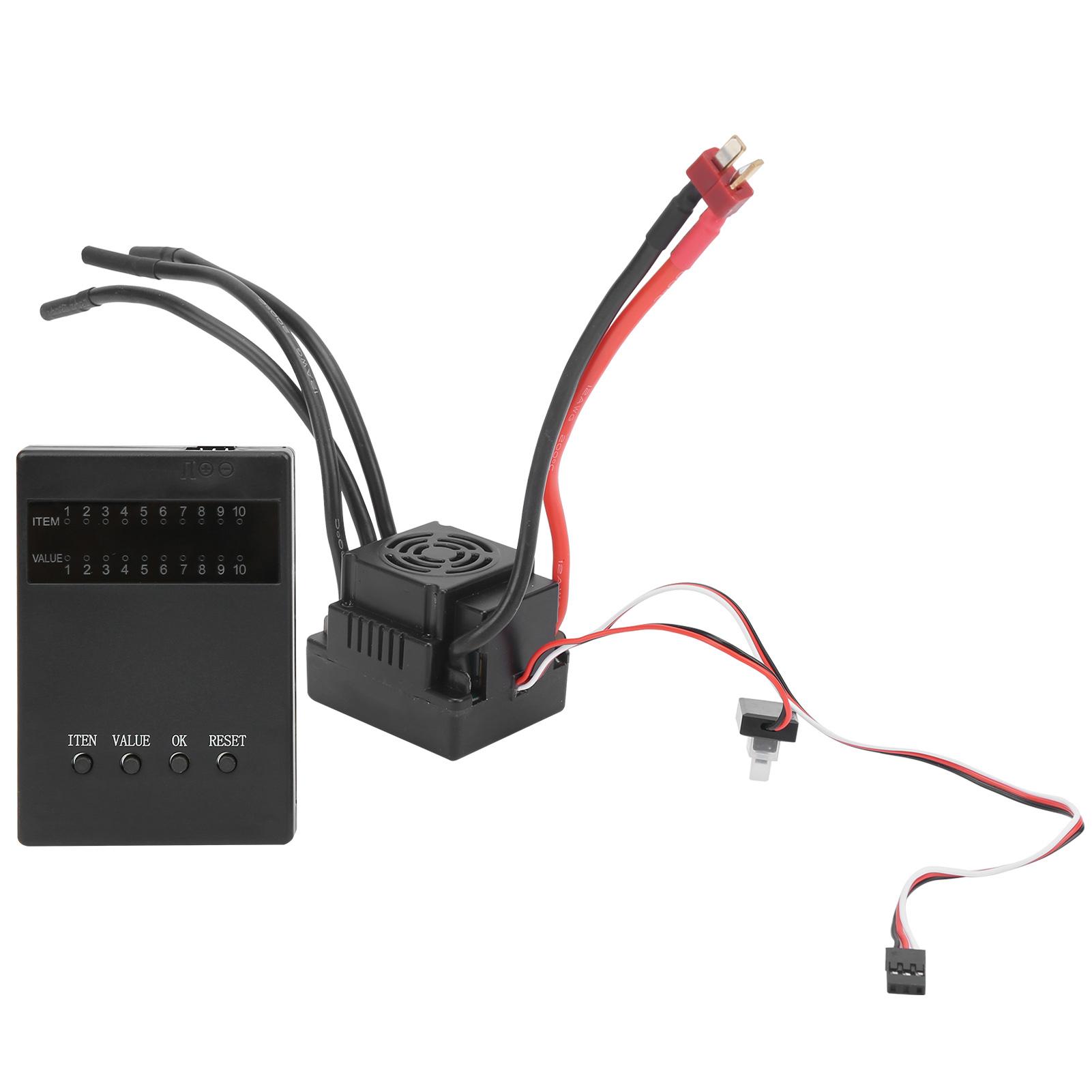 Waterproof 120A Remote Control Car Brushless ESC with Programming Card Set RC Accessory
Waterproof 120A Remote Control Car Brushless ESC with Programming Card Set RC Accessory