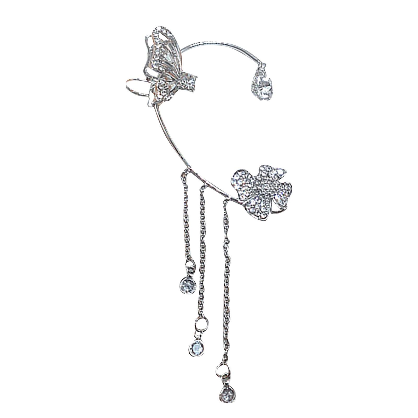 1pc Butterfly Earrings Ear Clips Without Piercings Tassel Earrings Butterfly Ear Hanging Earrings Gift One Size
1pc Butterfly Earrings Ear Clips Without Piercings Tassel Earrings Butterfly Ear Hanging Earrings Gift One Size