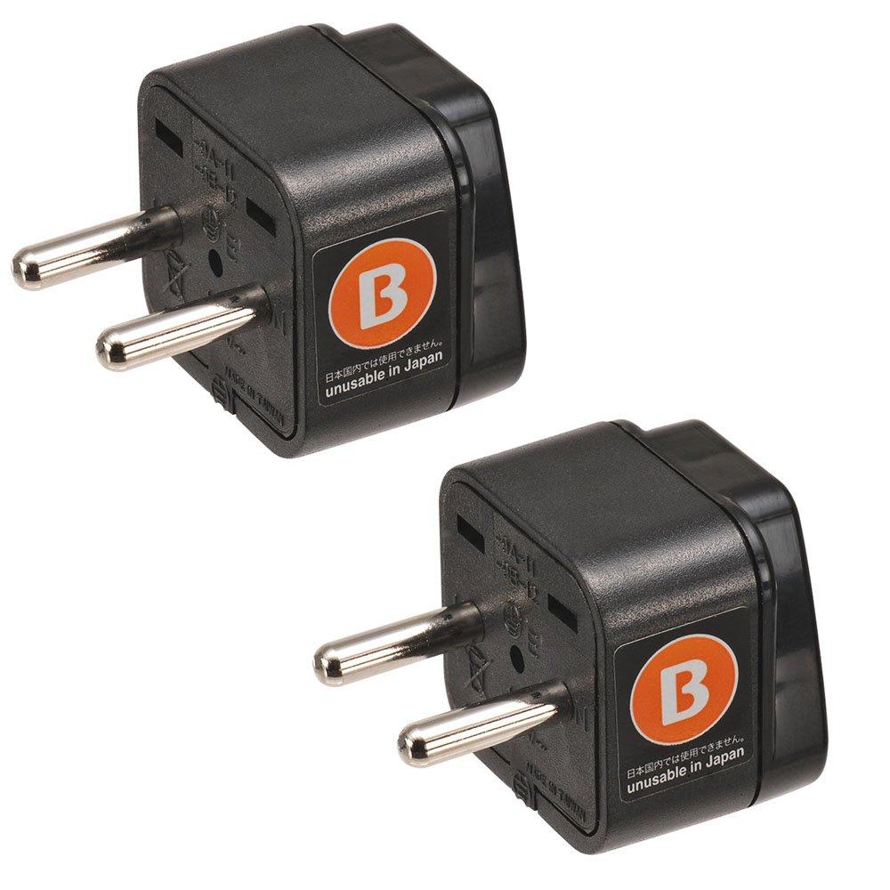 Conversion adapter plug for overseas travel Eleplug Value set of 2 B type B type 10A 250V Exception application approved product Road Warrior RWG-PS07
Conversion adapter plug for overseas travel Eleplug Value set of 2 B type B type 10A 250V Exception application approved product Road Warrior RWG-PS07
