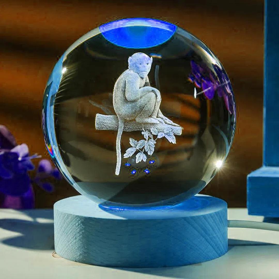 1pc, exquisite monkey crystal ball night light, home desk lamp decoration, girlfriend, colleague, wife birthday surprise gift 2.36inch
1pc, exquisite monkey crystal ball night light, home desk lamp decoration, girlfriend, colleague, wife birthday surprise gift 2.36inch