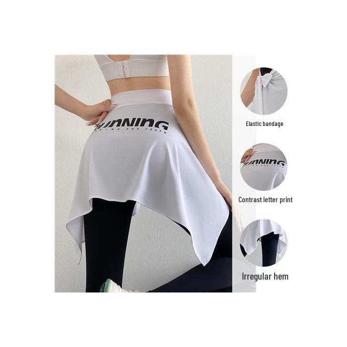 Yoga Pants Skirt Cover for Running and Fitness - Slimming, Anti-Exposure, One-Piece Hip Coverage Small білий
Yoga Pants Skirt Cover for Running and Fitness - Slimming, Anti-Exposure, One-Piece Hip Coverage Small білий