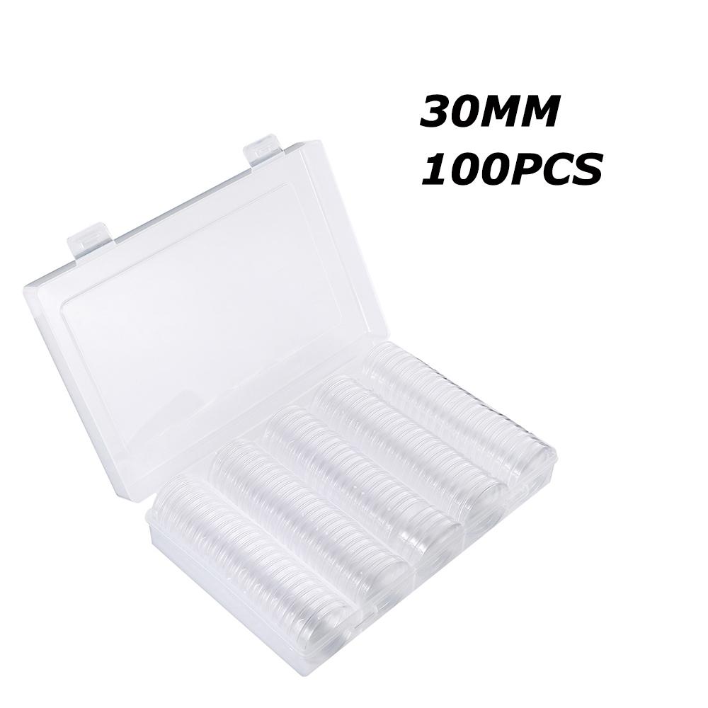 30mm Coinning Capsules Storage Box Clear Plastic Coinning Cases Holders Capsules Collection Cases Round Ring Protection Boxes
30mm Coinning Capsules Storage Box Clear Plastic Coinning Cases Holders Capsules Collection Cases Round Ring Protection Boxes