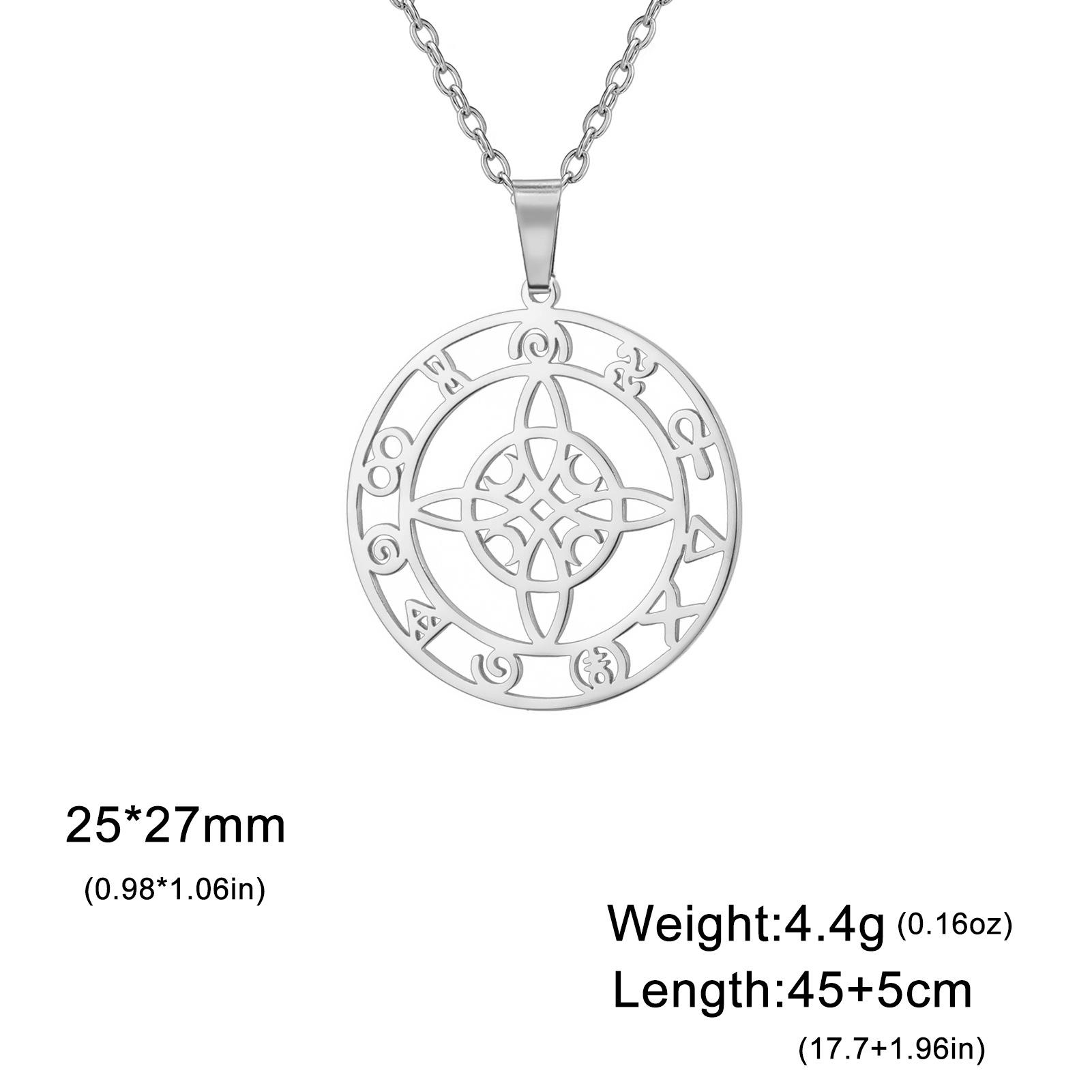 Hollow Circle Miko Knot Moon Pendant Necklace Fashionable Office Lady Trendy Jewelry Accessory
Hollow Circle Miko Knot Moon Pendant Necklace Fashionable Office Lady Trendy Jewelry Accessory