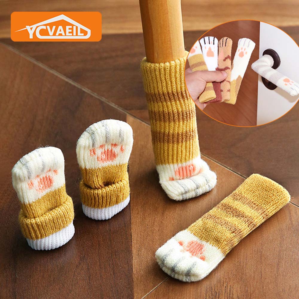 4PCS/lot Chair Foot Cover Protective Cat Claw Knitted Socks Mute Wear-resistant Non-slip Table Leg Floor Protection Mat 6-17cm
4PCS/lot Chair Foot Cover Protective Cat Claw Knitted Socks Mute Wear-resistant Non-slip Table Leg Floor Protection Mat 6-17cm