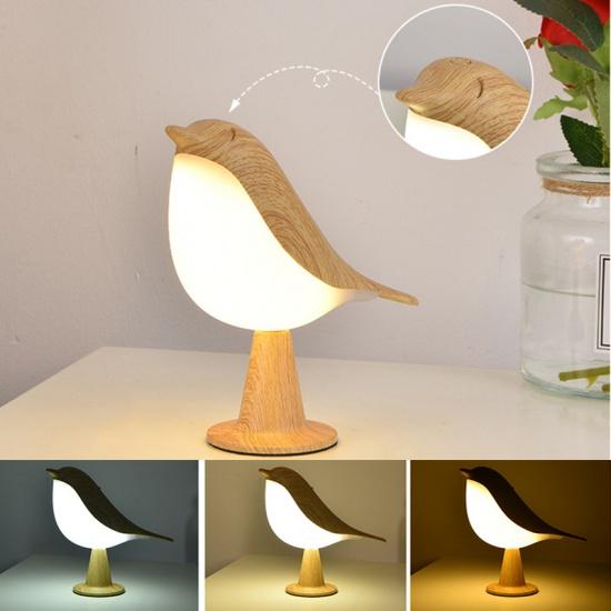 3 Colors Bedside Lamp LED Touch Switch Wooden Bird Night Lights Rechargeable Bedroom Table Reading Lamp Decor
3 Colors Bedside Lamp LED Touch Switch Wooden Bird Night Lights Rechargeable Bedroom Table Reading Lamp Decor