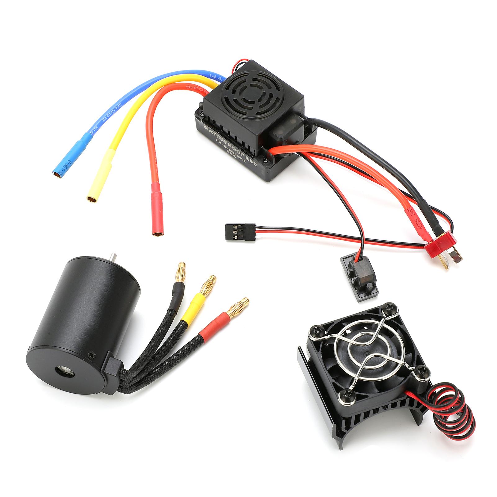 3650 3100KV Водонепроникний 4-полюсний безколекторний двигун 60A ESC Радіатор Комбо набір для 110 RC автомобіля
3650 3100KV Водонепроникний 4-полюсний безколекторний двигун 60A ESC Радіатор Комбо набір для 110 RC автомобіля