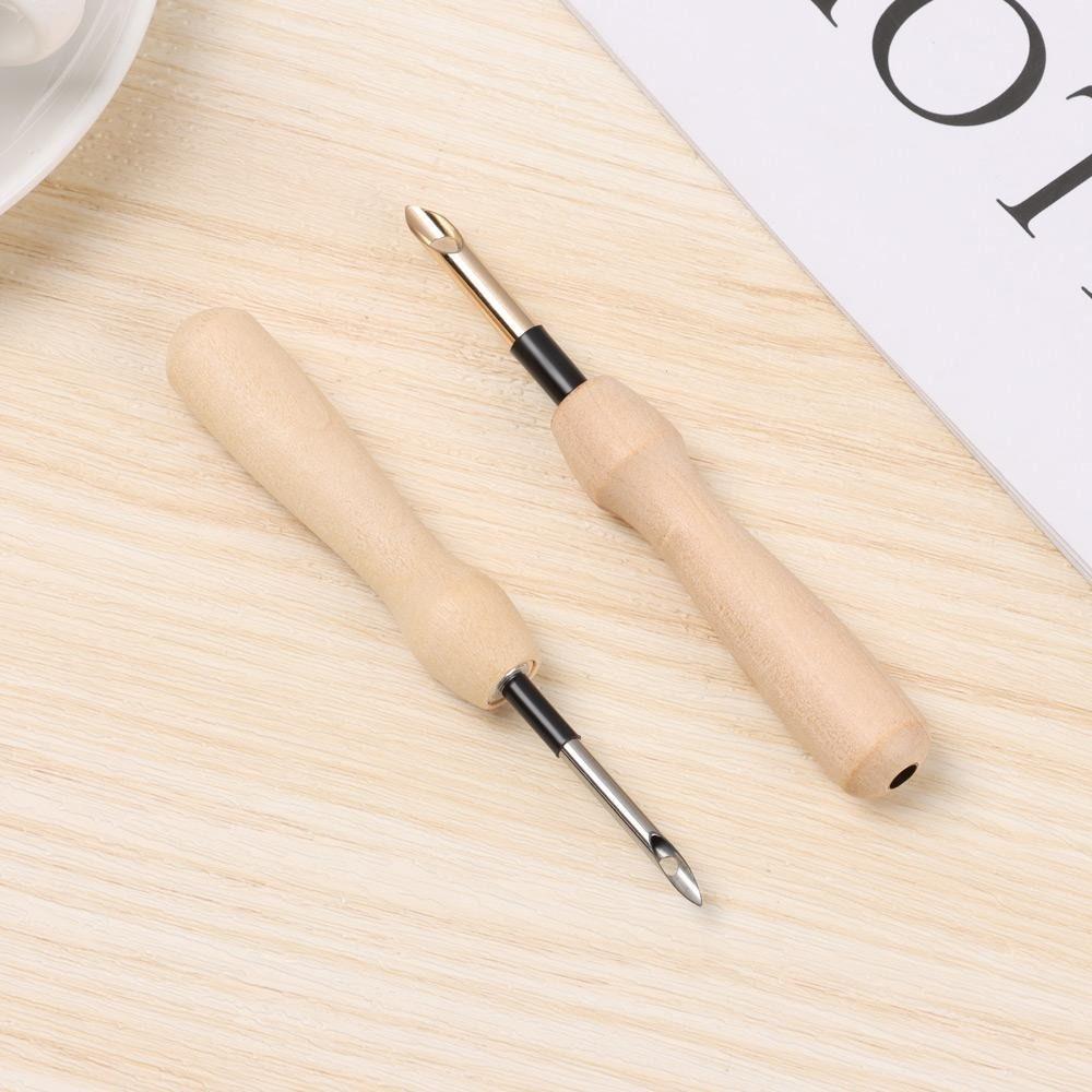 Embroidery Weaving Felting Craft Wood Handle Embroidery Pen Punching Needle Threader Sewing Tool 5mm
Embroidery Weaving Felting Craft Wood Handle Embroidery Pen Punching Needle Threader Sewing Tool 5mm