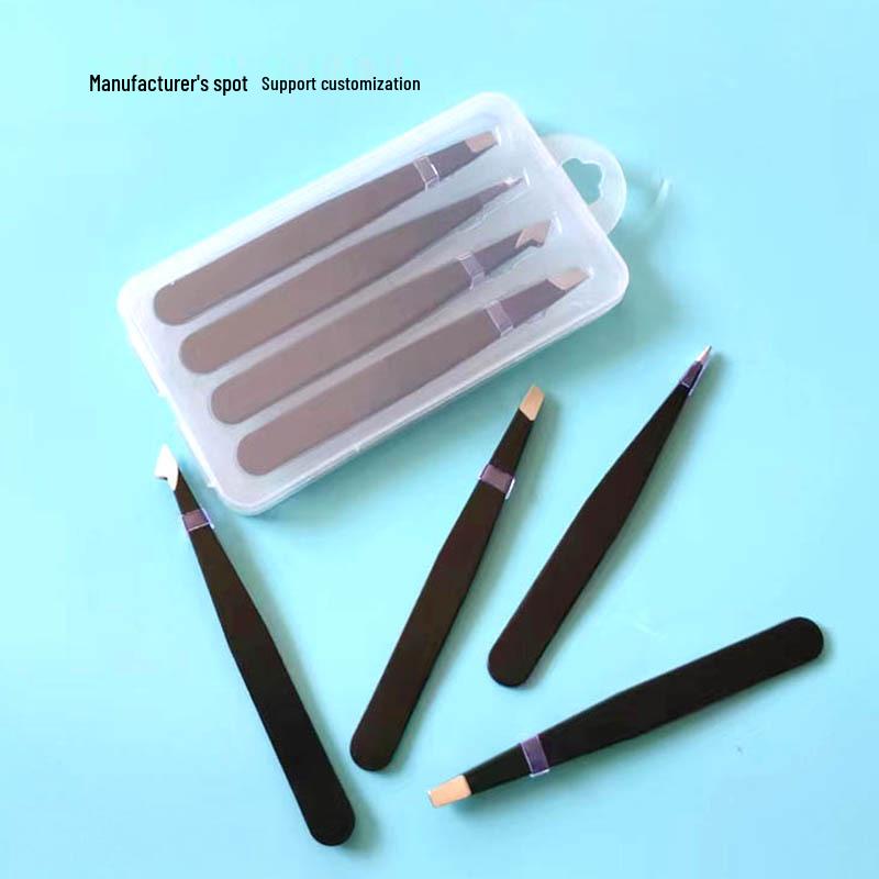 Stainless Steel Multifunction Eyebrow Shaping Tweezers Set - High Quality Hair Removal Tool (Black)
Stainless Steel Multifunction Eyebrow Shaping Tweezers Set - High Quality Hair Removal Tool (Black)