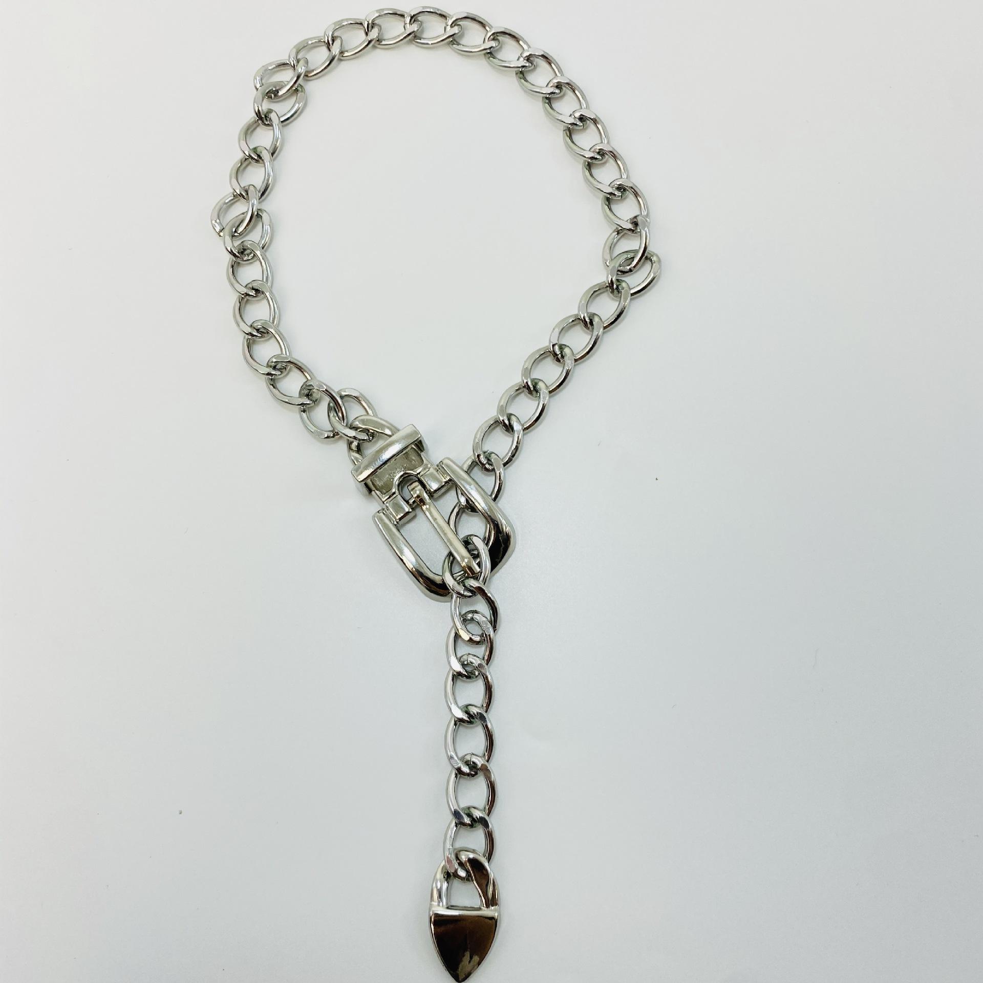 Gold Chunky Chain Choker Necklace with Lock Pendant Punk Hip Hop Jewelry for Women
Gold Chunky Chain Choker Necklace with Lock Pendant Punk Hip Hop Jewelry for Women