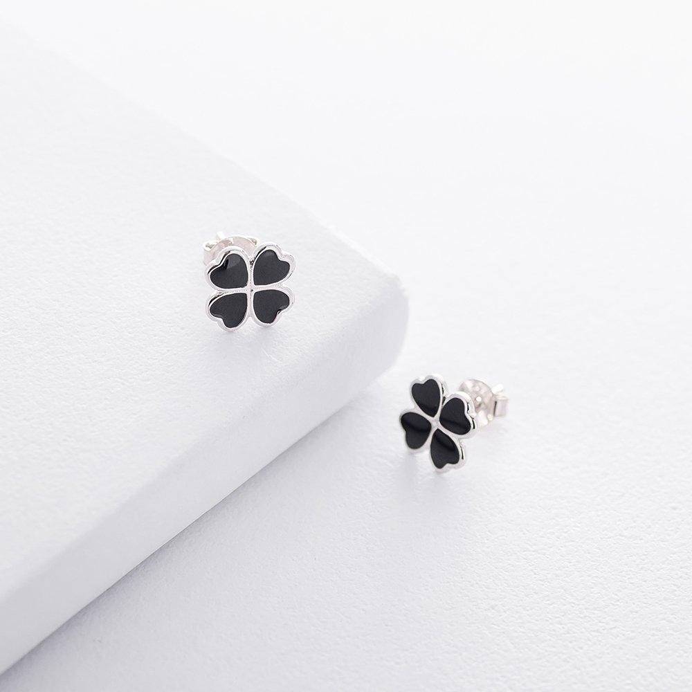 Срібні сережки-пусети Конюшина (емаль) Oniks d 1.0 cm срібний
Срібні сережки-пусети Конюшина (емаль) Oniks d 1.0 cm срібний