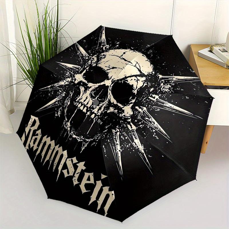 1pc Rammstein Skull Spikes Metal Band Logo Umbrella with Plastic Handle,Suitable for All Seasons Home Travel Outdoor UmbrellaM948
1pc Rammstein Skull Spikes Metal Band Logo Umbrella with Plastic Handle,Suitable for All Seasons Home Travel Outdoor UmbrellaM948