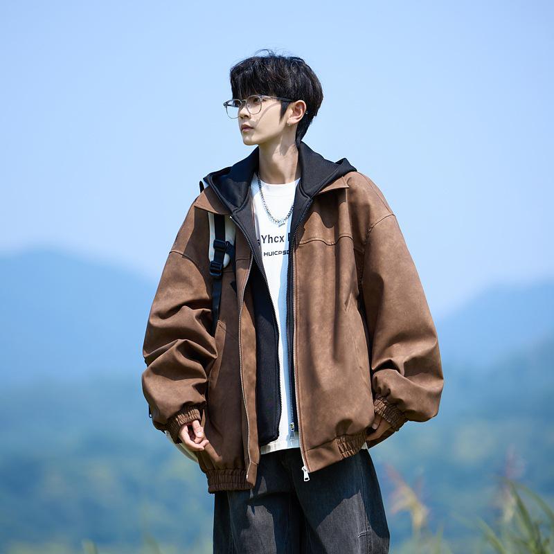Men s PU Leather Hooded Jacket, Autumn Style, Suede Look, Youth Plus Size, Casual Workwear, Handsome Loose Fit Double XL
Men s PU Leather Hooded Jacket, Autumn Style, Suede Look, Youth Plus Size, Casual Workwear, Handsome Loose Fit Double XL