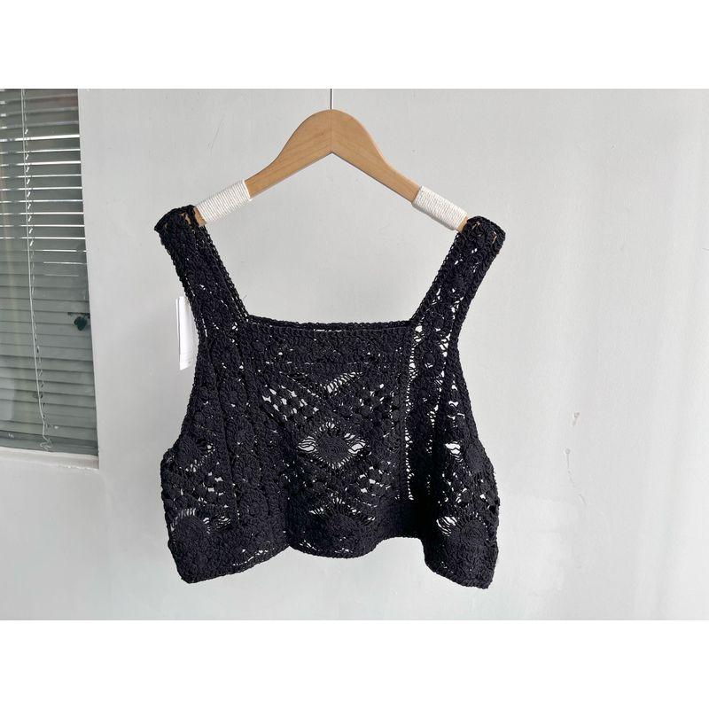 Slightly Flaw Fashionable Knitted Vest Summer Hong Kong Style Retro All-Matching Short Sling Pure Color Trendy Plaid Loose Y8 Black L
Slightly Flaw Fashionable Knitted Vest Summer Hong Kong Style Retro All-Matching Short Sling Pure Color Trendy Plaid Loose Y8 Black L