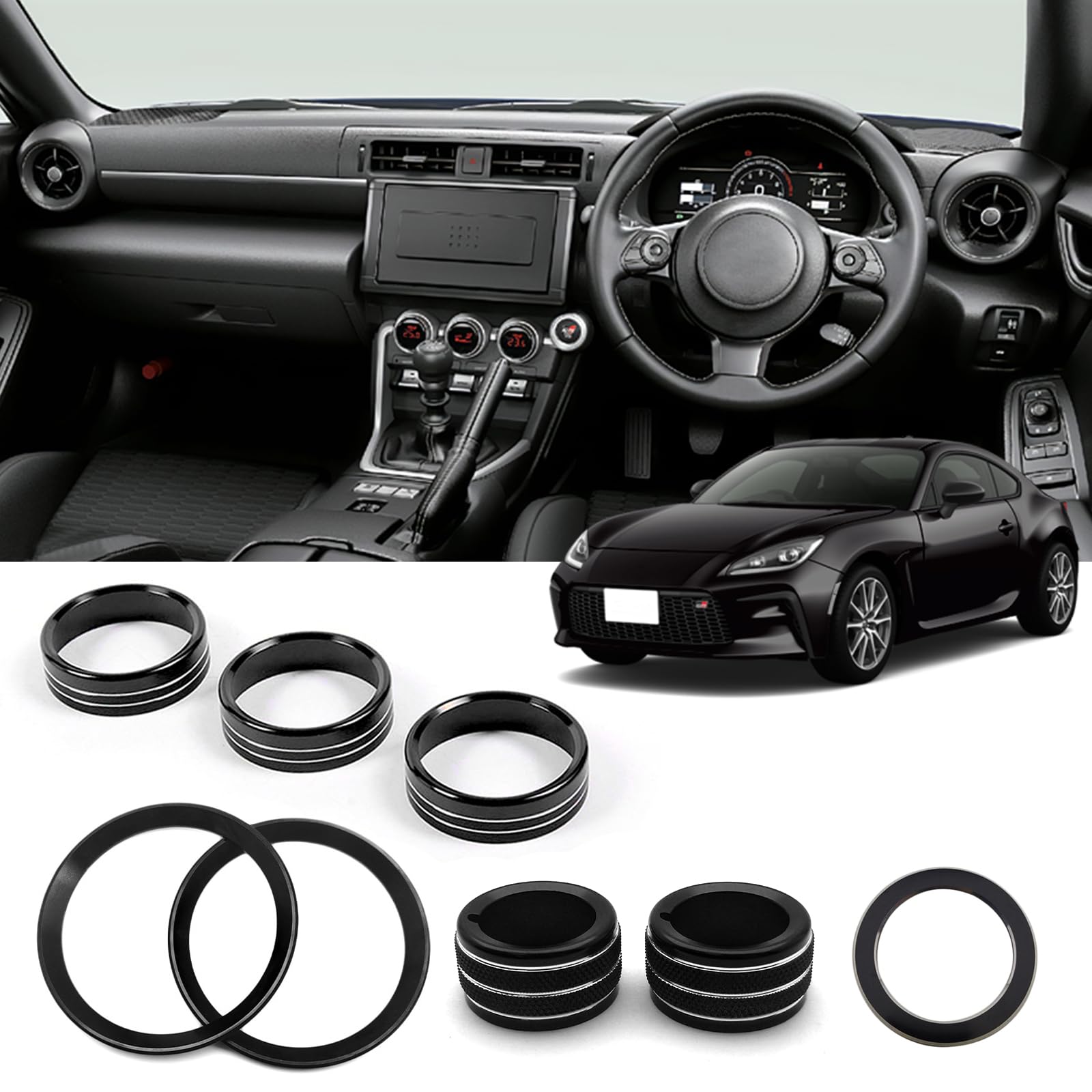Temiry Applicable to Toyota gr86 ZN8 Applicable to Subaru BRZ ZD8 Air conditioner dial cover 3 pieces brz zd8 gr86 interior parts air conditioner
Temiry Applicable to Toyota gr86 ZN8 Applicable to Subaru BRZ ZD8 Air conditioner dial cover 3 pieces brz zd8 gr86 interior parts air conditioner