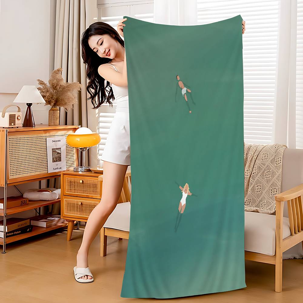 Minimalist Abstract Light Green Seawater Swimming Microfiber Beach Towels Quick Towel Sand Beach Towels Pool Towel For Travel W40*H60(CM)
Minimalist Abstract Light Green Seawater Swimming Microfiber Beach Towels Quick Towel Sand Beach Towels Pool Towel For Travel W40*H60(CM)