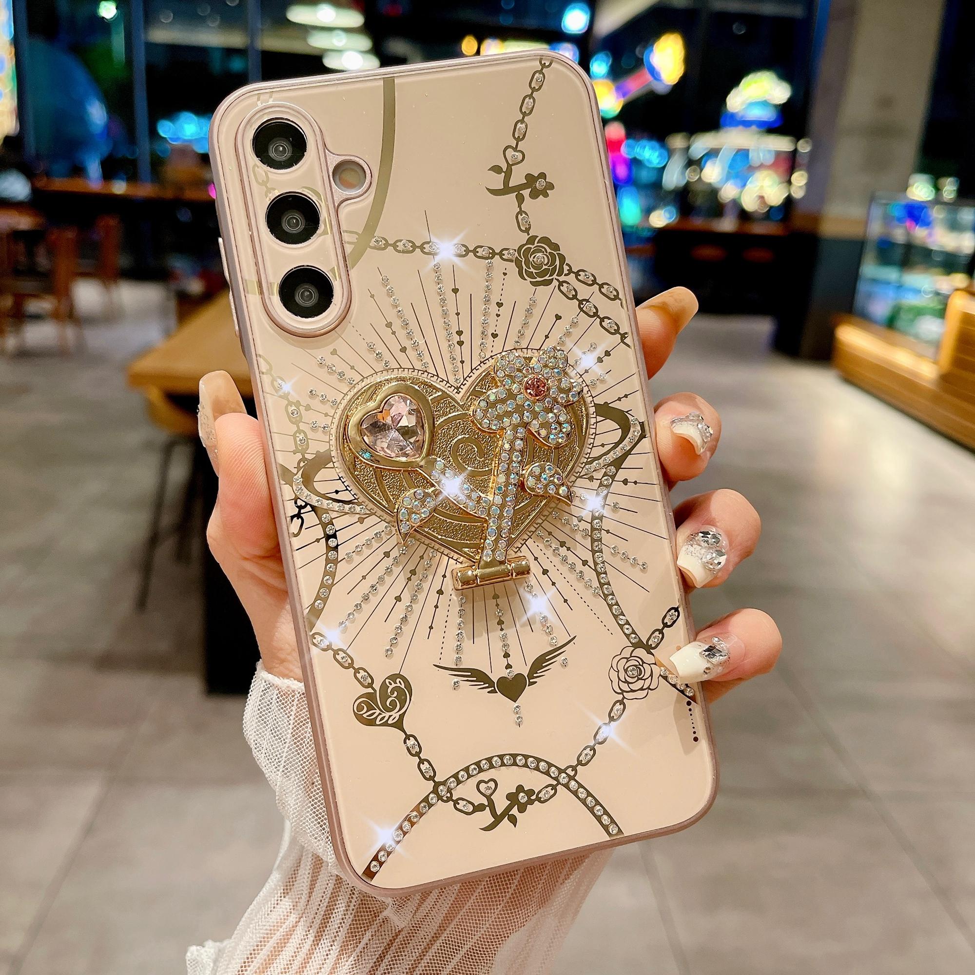 For Samsung Galaxy A16 4G/5G Case Kickstand TPU+PC Rhinestones Decor Phone Cover White
For Samsung Galaxy A16 4G/5G Case Kickstand TPU+PC Rhinestones Decor Phone Cover White