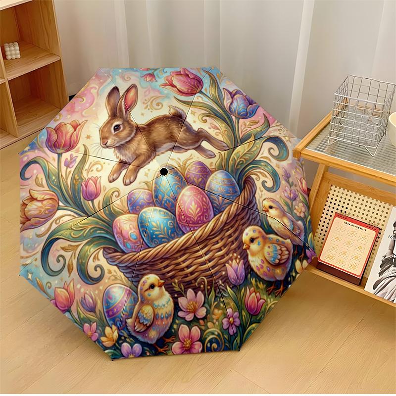 Easter Bunny Vintage Printed umbrella windproof folding umbrella portable sun and rain umbrella suitable for gifting
Easter Bunny Vintage Printed umbrella windproof folding umbrella portable sun and rain umbrella suitable for gifting