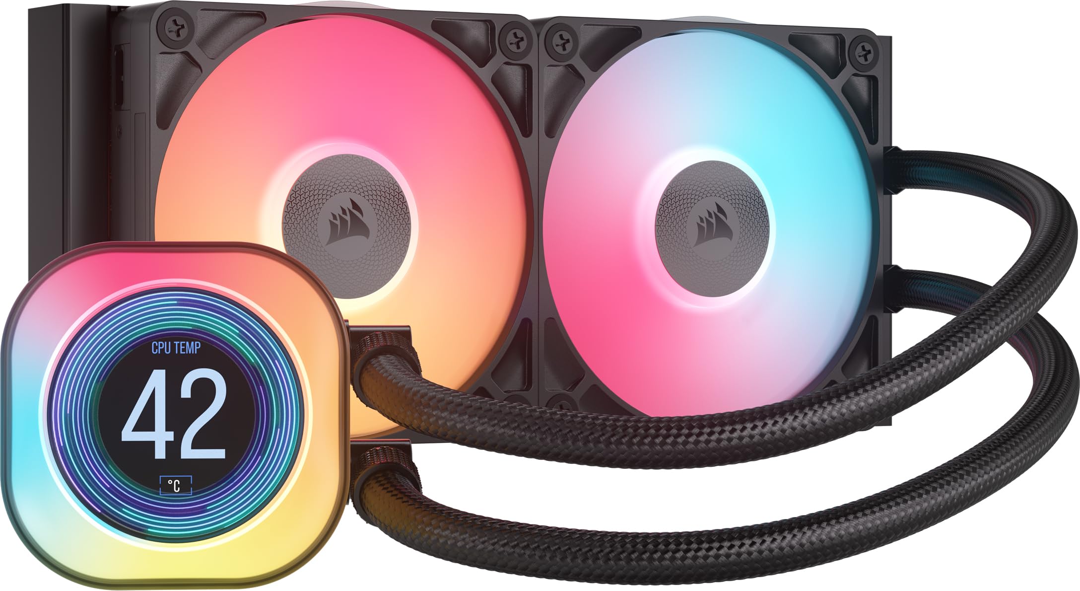 CORSAIR iCUE LINK TITAN 240 Radiator RX with ARGB Case Fan and LCD Screen Water Cooling CPU Cooler Black CW-9061022-WW
CORSAIR iCUE LINK TITAN 240 Radiator RX with ARGB Case Fan and LCD Screen Water Cooling CPU Cooler Black CW-9061022-WW