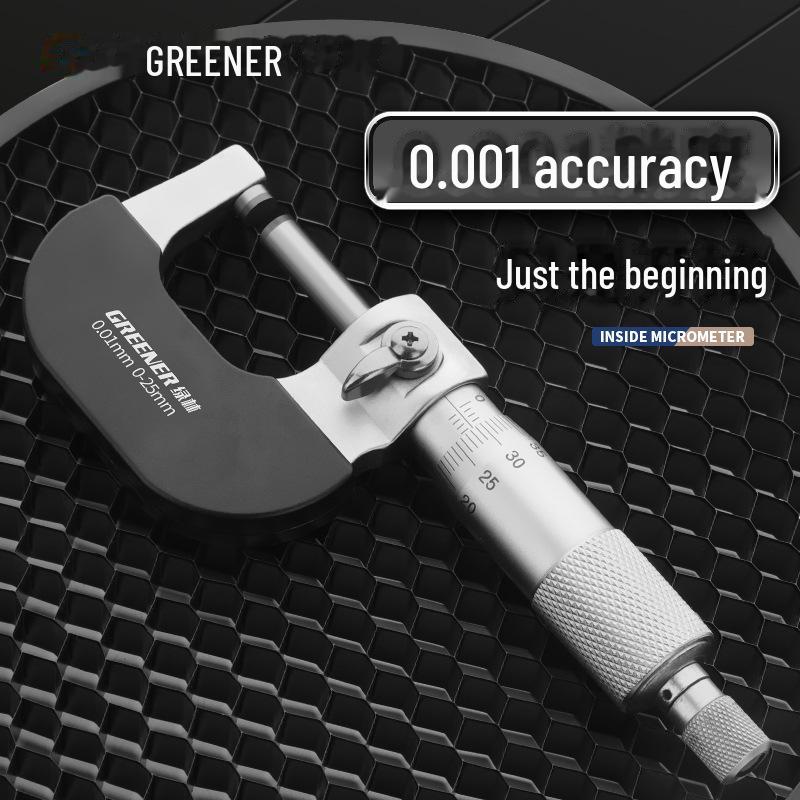 Высокоточный цифровой микрометр для измерения наружного диаметра Green Forest Standard mechanical type 0-25mm
Высокоточный цифровой микрометр для измерения наружного диаметра Green Forest Standard mechanical type 0-25mm