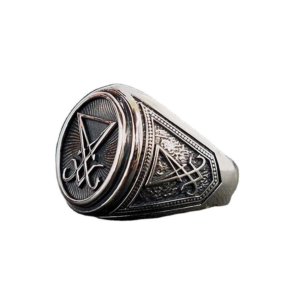 Lucifer Morningstar Ring Cosplay Props Satan Rings Jewelry Vintage Goth Satanic Signet Stainless Steel Rings Metal Accessories 12
Lucifer Morningstar Ring Cosplay Props Satan Rings Jewelry Vintage Goth Satanic Signet Stainless Steel Rings Metal Accessories 12