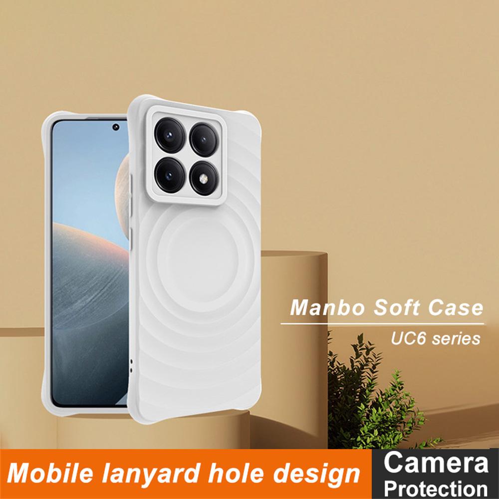 IMAK UC-6 Series for Xiaomi 14T Case Water Drop Texture Anti-Skid Matte TPU Cover Matte White
IMAK UC-6 Series for Xiaomi 14T Case Water Drop Texture Anti-Skid Matte TPU Cover Matte White