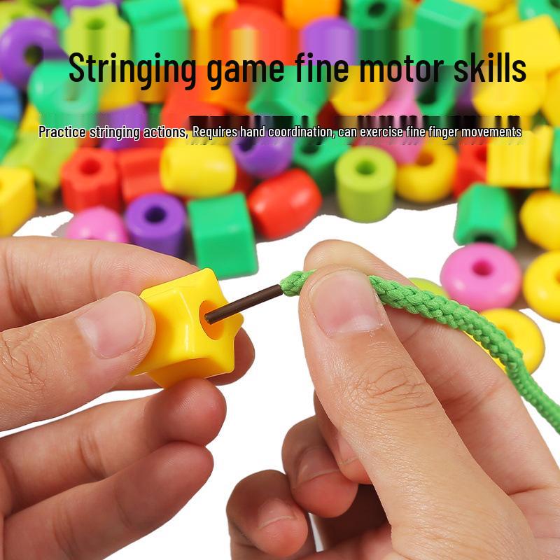 Threading Beads Toy for Kids: Fine Motor Skills & Concentration Training for Girls, Ages 2-3, Kindergarten Stringing Blocks
Threading Beads Toy for Kids: Fine Motor Skills & Concentration Training for Girls, Ages 2-3, Kindergarten Stringing Blocks