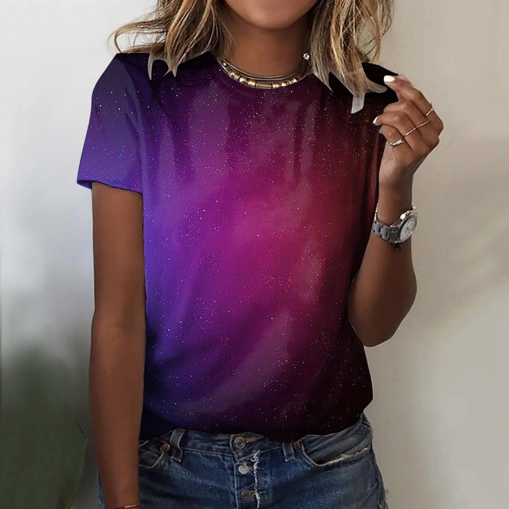 Women s T-shirt 3D color pattern printed fashionable XL
Women s T-shirt 3D color pattern printed fashionable XL