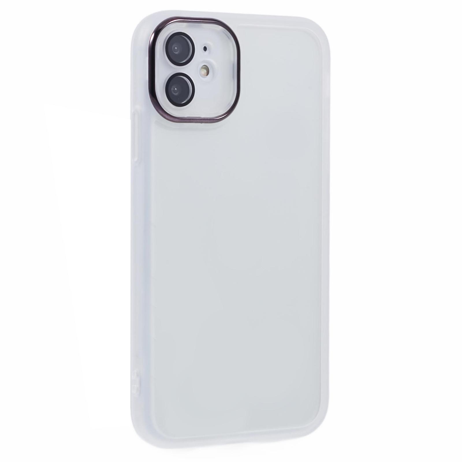 DKSM Series For iPhone 11 Case Electroplated Camera Frame TPU Phone Cover Transparent White
DKSM Series For iPhone 11 Case Electroplated Camera Frame TPU Phone Cover Transparent White