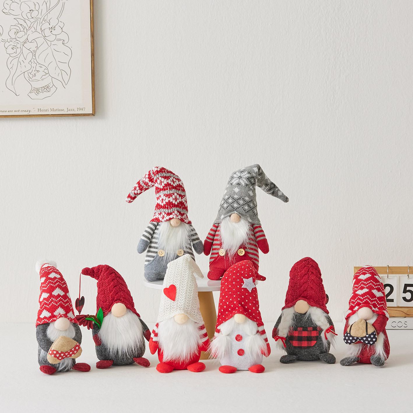 Cross Border New Christmas Decoration Knitted Couple Doll Faceless Doll Showcase Living Room Mall Props And Supplies 30x10cm
Cross Border New Christmas Decoration Knitted Couple Doll Faceless Doll Showcase Living Room Mall Props And Supplies 30x10cm