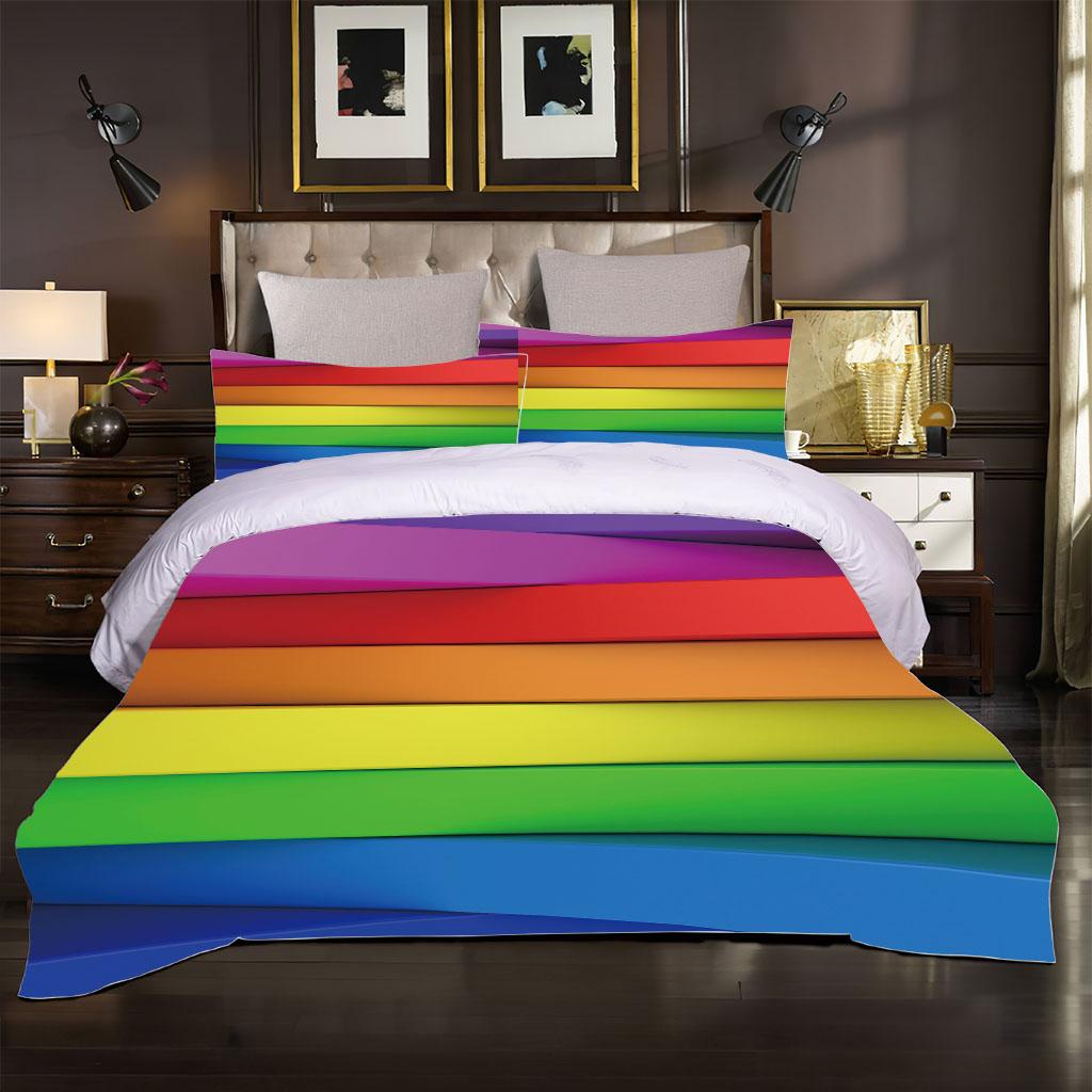 Rainbow Of Seven Colours 3D Exquisite Bed Supplies Set 2 Seater Duvet Cover Bed Comforter Set Bedding Set Luxury Birthday Gift W90xL190cm
Rainbow Of Seven Colours 3D Exquisite Bed Supplies Set 2 Seater Duvet Cover Bed Comforter Set Bedding Set Luxury Birthday Gift W90xL190cm