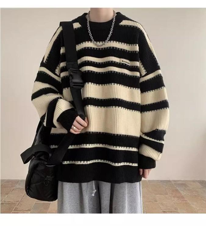 Cross2025 Men s Striped Knit Jacket - Autumn/Winter Youth Style, Loose Fit Sweater for Couples. XXL
Cross2025 Men s Striped Knit Jacket - Autumn/Winter Youth Style, Loose Fit Sweater for Couples. XXL