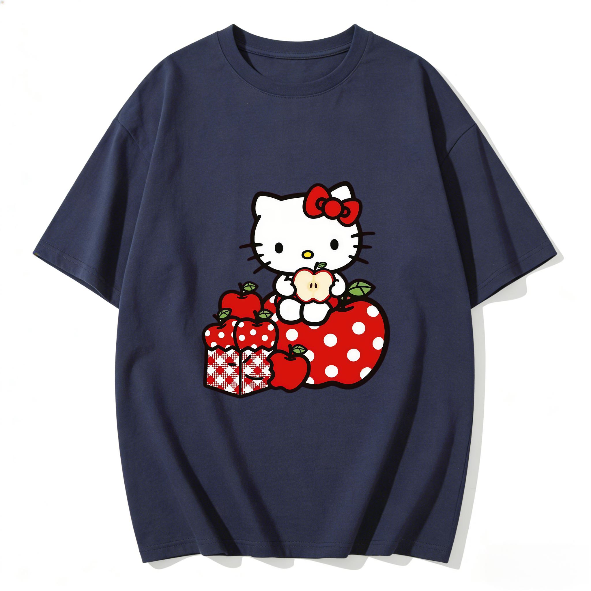 2026 Summer Hello Kitty Cartoon Printed Short Sleeve Pure Cotton Tshirts Womens Family Matching Outfits Classic Versatile Top S
2026 Summer Hello Kitty Cartoon Printed Short Sleeve Pure Cotton Tshirts Womens Family Matching Outfits Classic Versatile Top S