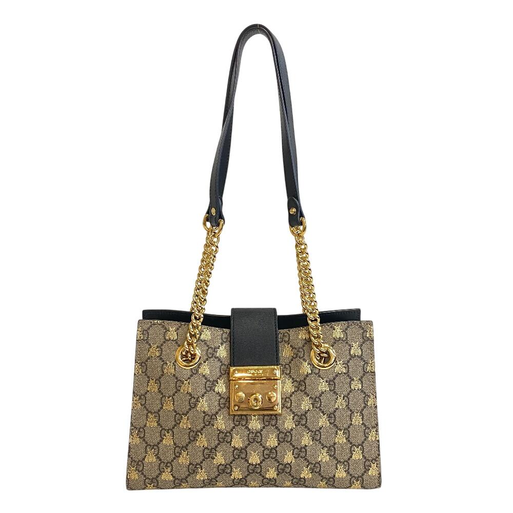 GUCCI 498156 Маленька Сумка на Ланцюжку GG Supreme Be Шкіра Падлок Сумка на Плече бежева шкіра Жіноча Вживана
GUCCI 498156 Маленька Сумка на Ланцюжку GG Supreme Be Шкіра Падлок Сумка на Плече бежева шкіра Жіноча Вживана