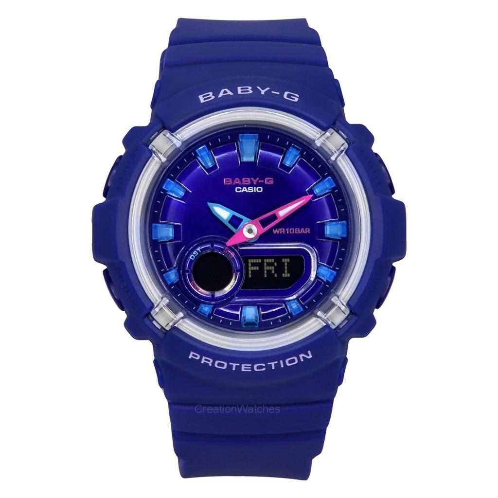 Casio Baby-G Аналоговые цифровые часы с ремешком из смолы и синим циферблатом, кварцевые, BGA-280DN-2A 100M, женские часы синий
Casio Baby-G Аналоговые цифровые часы с ремешком из смолы и синим циферблатом, кварцевые, BGA-280DN-2A 100M, женские часы синий