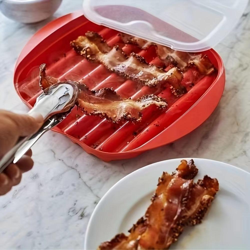 Red Microwave Bacon Pan Wave Anti-stick Design Microwave Bacon Cooker Breakfast червоний
Red Microwave Bacon Pan Wave Anti-stick Design Microwave Bacon Cooker Breakfast червоний