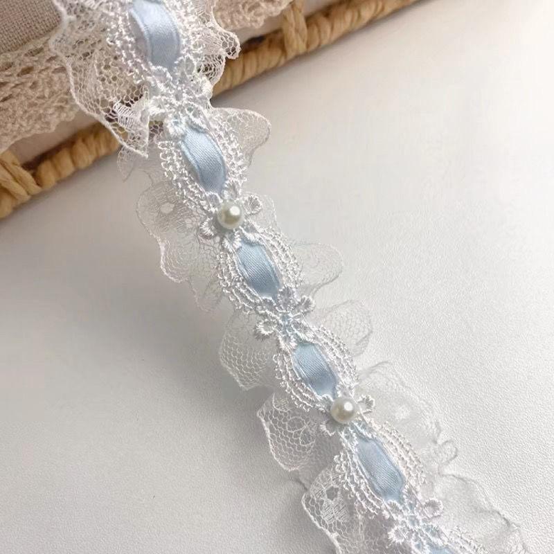 4.5M Lolita lace Lvory Bead Ruffled Lace Fabric Edging Satin Ribbon DIY Clothing Curtains Furniture Decorations 4cm Wide 0.9M (1Strip) синий
4.5M Lolita lace Lvory Bead Ruffled Lace Fabric Edging Satin Ribbon DIY Clothing Curtains Furniture Decorations 4cm Wide 0.9M (1Strip) синий