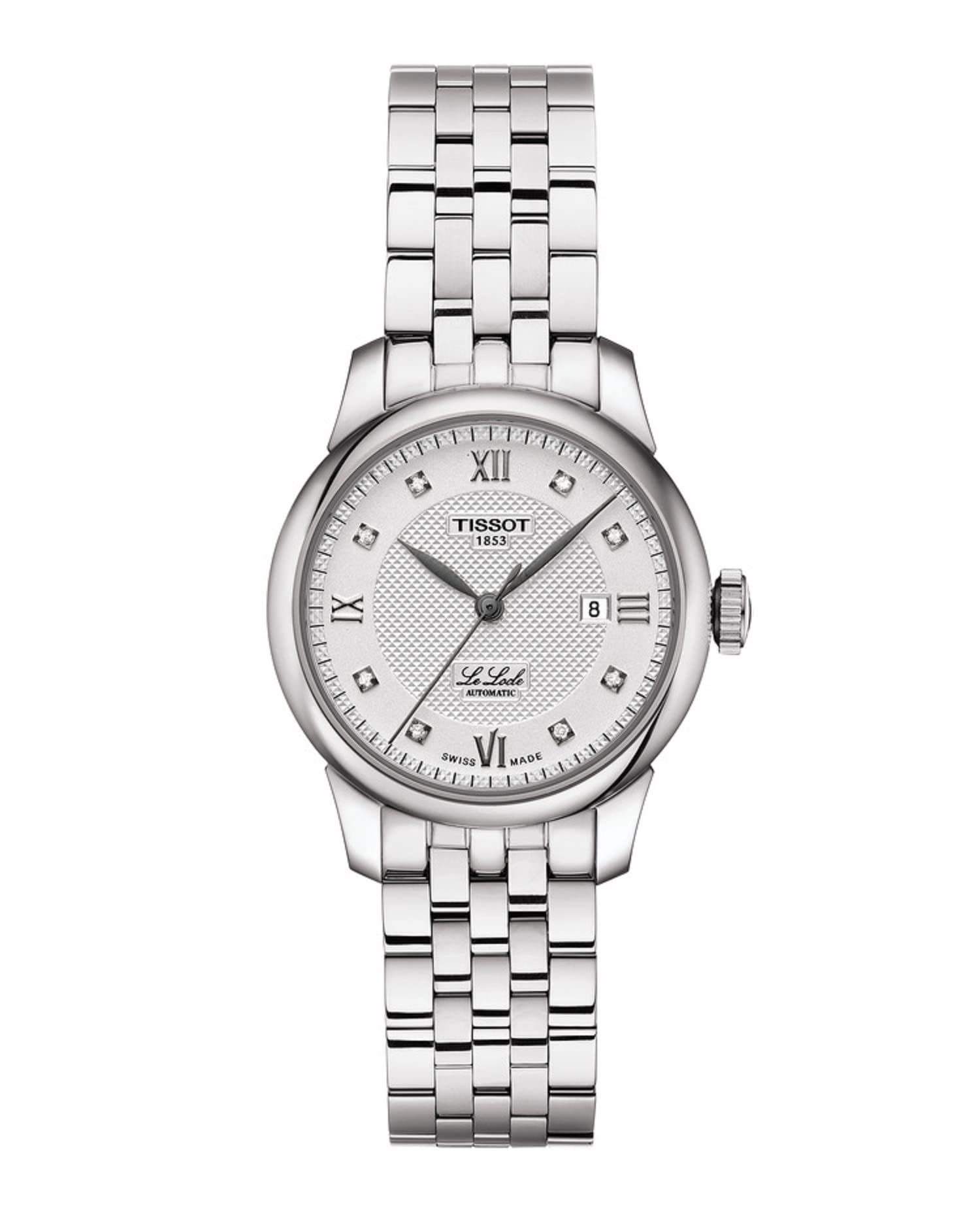 Tissot Le Locle Automatic Ladies Watch with Bracelet (T0062071103600) - Silver Dial
Tissot Le Locle Automatic Ladies Watch with Bracelet (T0062071103600) - Silver Dial
