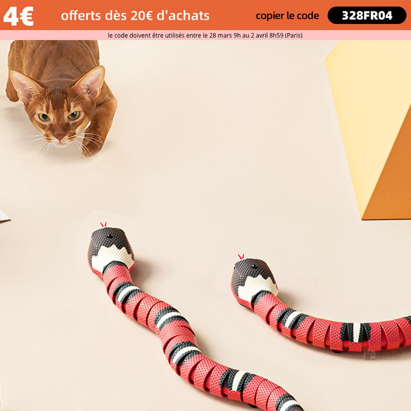 Smart Sensing Snake Cat Toys Интерактивный автоматический Eletronic Snake Cat Teaser USB-зарядка Аксессуары для кошек для кошек Собаки Игрушки для кошек 40*4*3.5cm красный
Smart Sensing Snake Cat Toys Интерактивный автоматический Eletronic Snake Cat Teaser USB-зарядка Аксессуары для кошек для кошек Собаки Игрушки для кошек 40*4*3.5cm красный