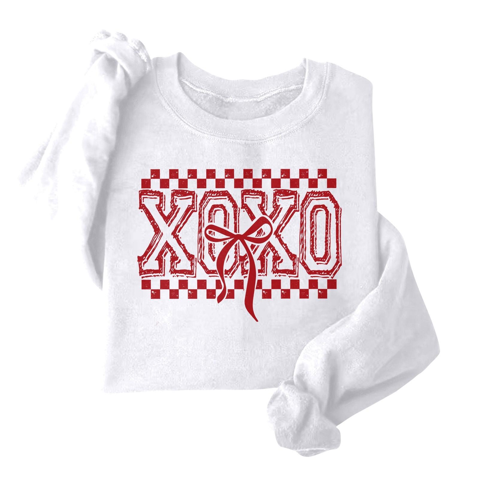 Женская модная свободная толстовка с длинным рукавом и круглым вырезом с принтом ко Дню святого Валентина XL белый
Женская модная свободная толстовка с длинным рукавом и круглым вырезом с принтом ко Дню святого Валентина XL белый