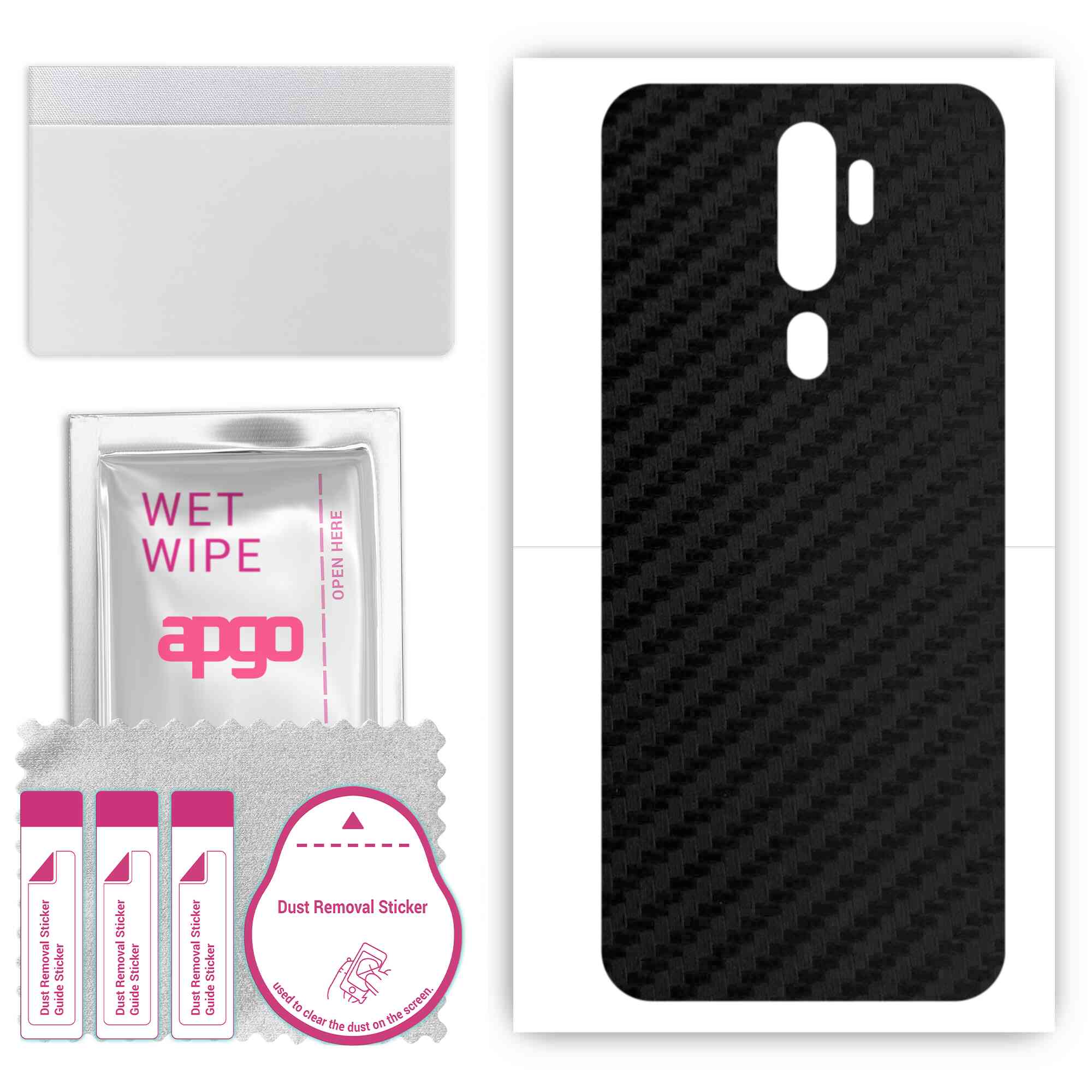 Apgo Protective Skin Sticker для задньої панелі, сумісний з Oppo A9 (2020), Пакетна плівка, фольга, вініл – візерунок чорного вуглецю
Apgo Protective Skin Sticker для задньої панелі, сумісний з Oppo A9 (2020), Пакетна плівка, фольга, вініл – візерунок чорного вуглецю