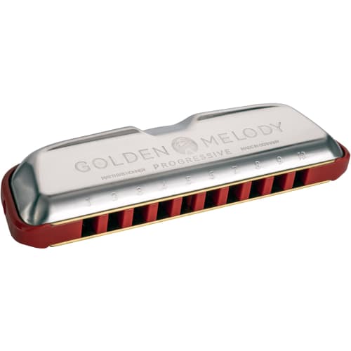HOHNER Golden Melody Progressive 10-hole harmonica in B-flat
HOHNER Golden Melody Progressive 10-hole harmonica in B-flat