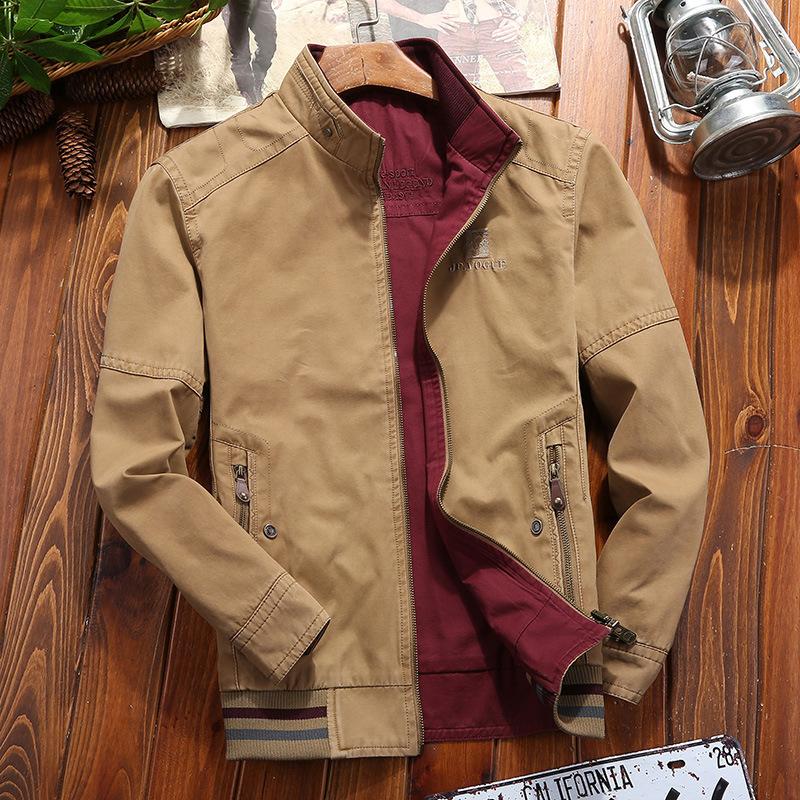 Men s Casual Reversible Jacket Spring and Autumn Middle-Aged and Elderly Plus Size Loose Top Coat L
Men s Casual Reversible Jacket Spring and Autumn Middle-Aged and Elderly Plus Size Loose Top Coat L