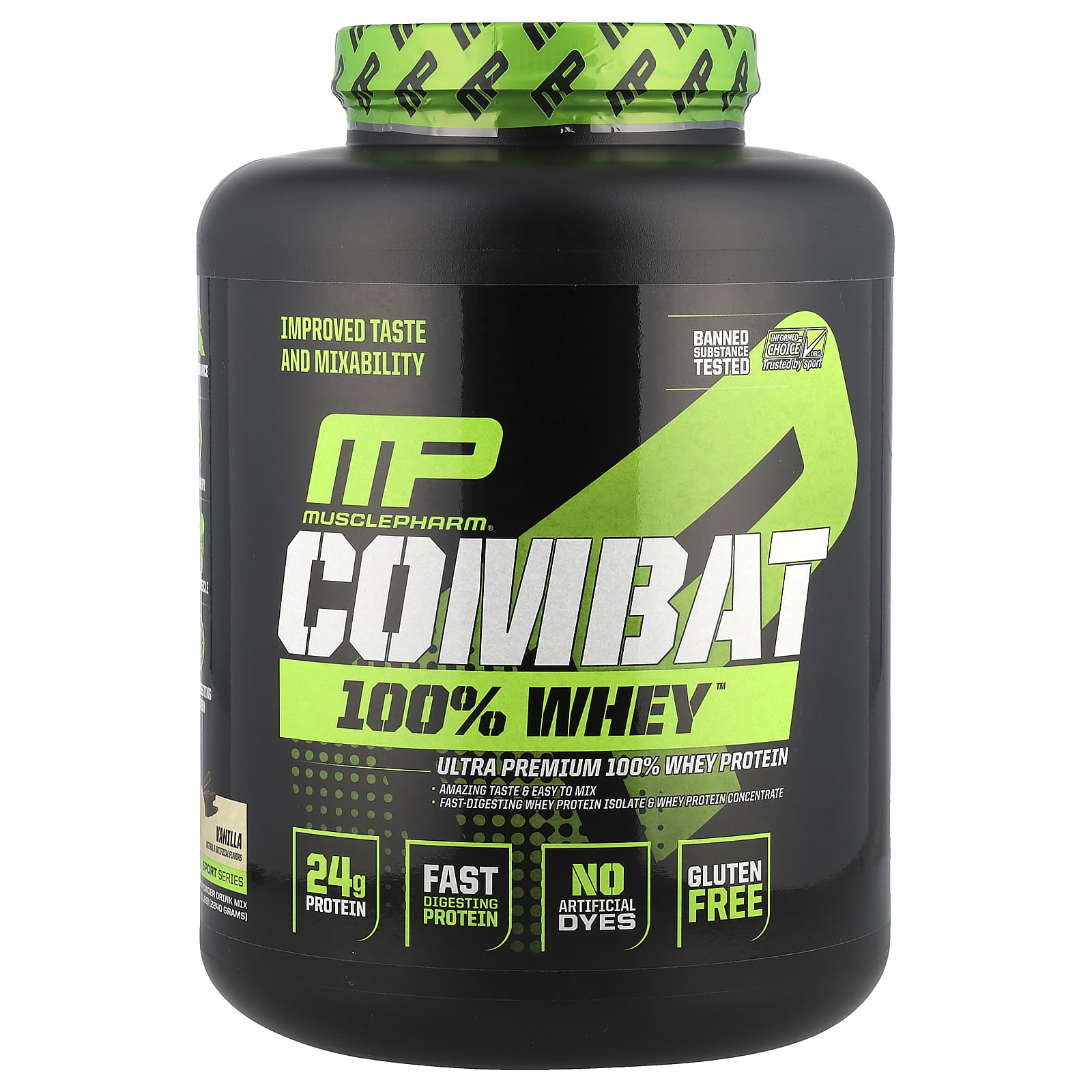 Combat 100% Whey™ Protein, Ванільний смак, 2,240 г (5 фунтів)
Combat 100% Whey™ Protein, Ванільний смак, 2,240 г (5 фунтів)