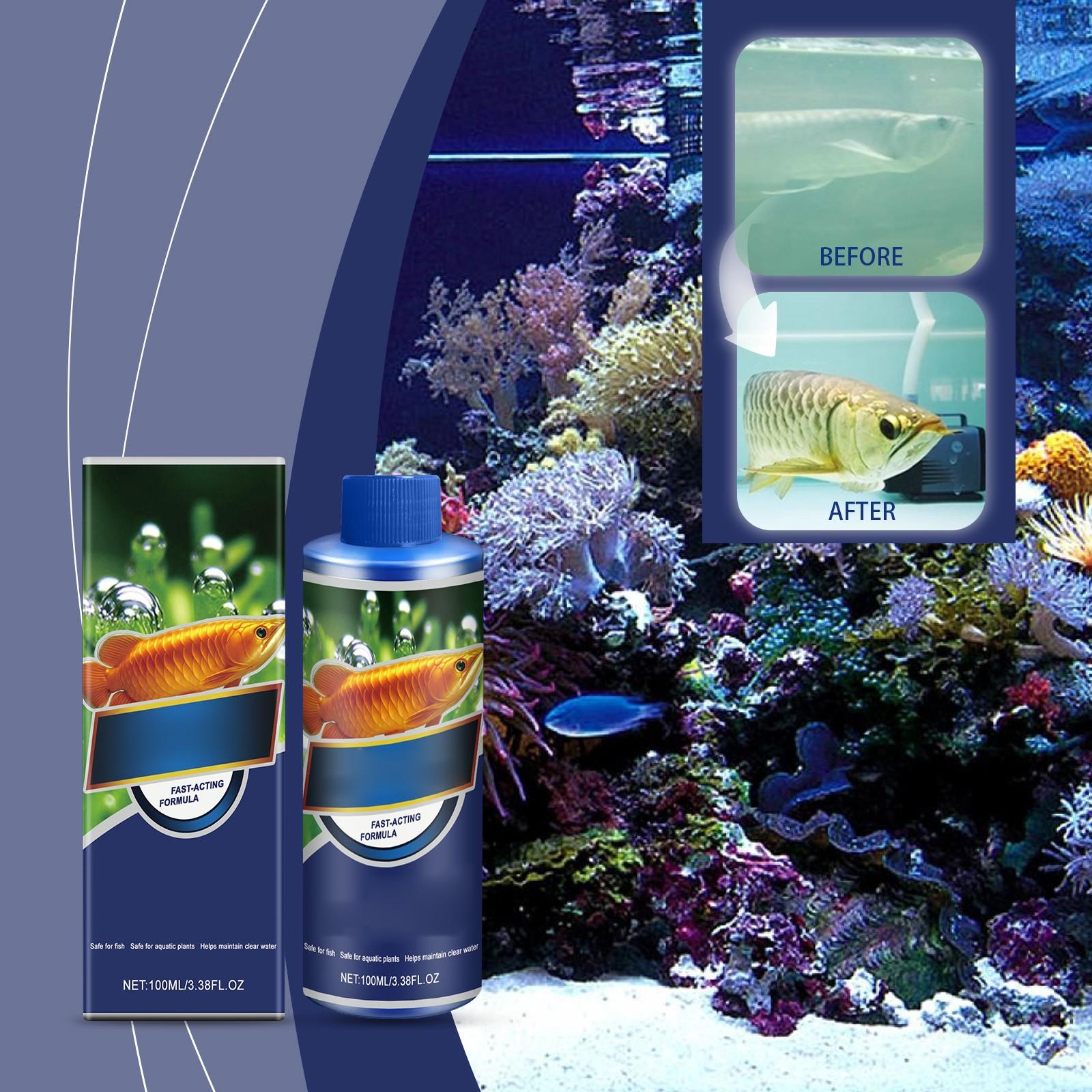 Aquarium Algaecide Fish Tank Water Cleaner Reduces Waste Sludge Restores Water Growth 100ML One Size
Aquarium Algaecide Fish Tank Water Cleaner Reduces Waste Sludge Restores Water Growth 100ML One Size