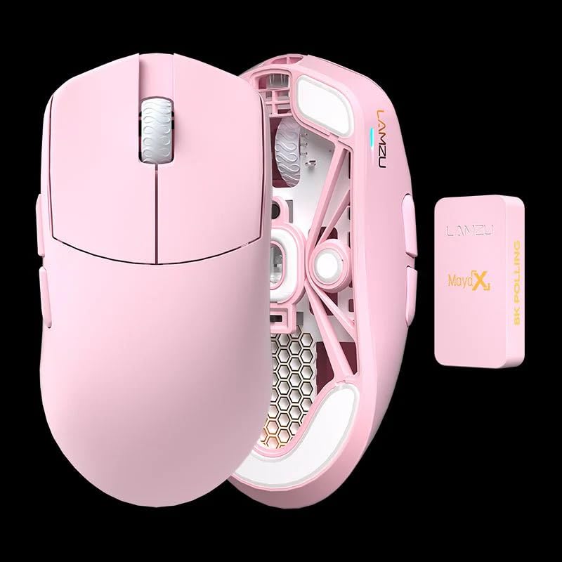 LAMZU MAYA X 8K Gaming Mouse Supports 8000Hz Polling Rate Ultra Light Wireless (Light Pink)
LAMZU MAYA X 8K Gaming Mouse Supports 8000Hz Polling Rate Ultra Light Wireless (Light Pink)