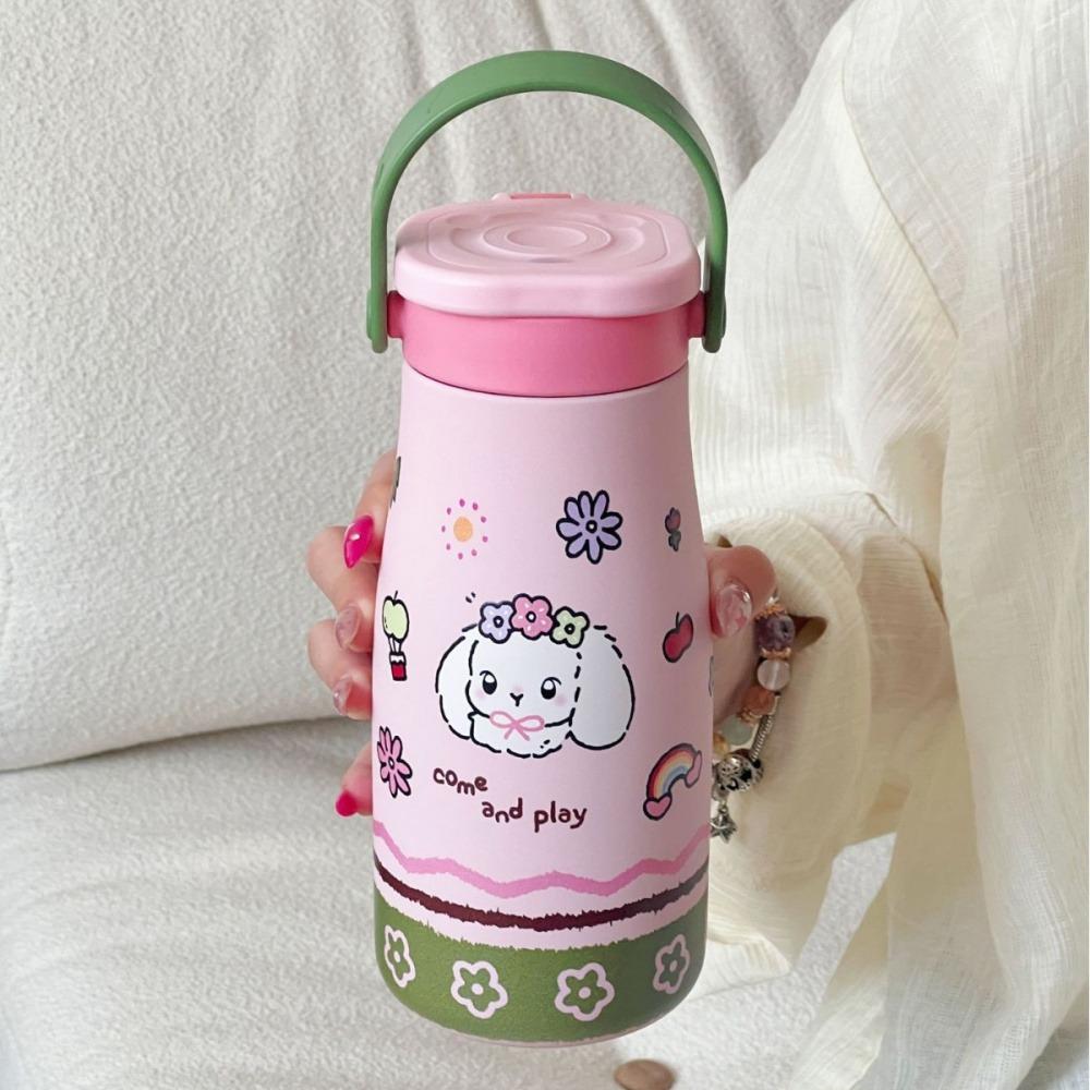 Cute Mushroom Tumbler Ceramic Coated With Straw Handle Stainless Steel Thermos Mug For Water Coffee Tea Portable Thermal Cup 600ml рожевий
Cute Mushroom Tumbler Ceramic Coated With Straw Handle Stainless Steel Thermos Mug For Water Coffee Tea Portable Thermal Cup 600ml рожевий