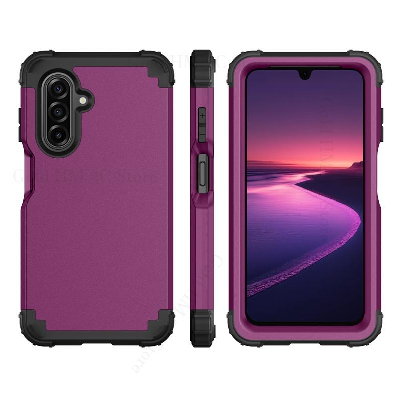 3 in1 Hybrid Rugged Armor Shockproof Case for Samsung A17 A26 A16 A36 A56 Heavy Duty Protection Cover for Galaxy A55 A35 A15 A54 For Samsung A52 4G фіолетовий
3 in1 Hybrid Rugged Armor Shockproof Case for Samsung A17 A26 A16 A36 A56 Heavy Duty Protection Cover for Galaxy A55 A35 A15 A54 For Samsung A52 4G фіолетовий