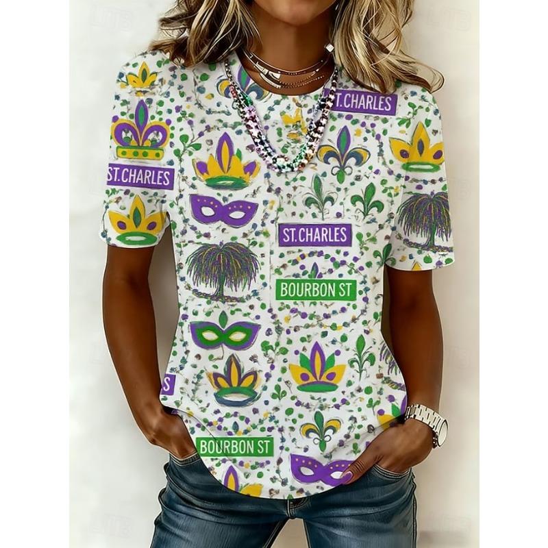 Carnival Women s T Shirt Print Floral Vintage Stylish Classic Short Sleeve Crew Neck Regular Tops Summer Spring 4XL
Carnival Women s T Shirt Print Floral Vintage Stylish Classic Short Sleeve Crew Neck Regular Tops Summer Spring 4XL