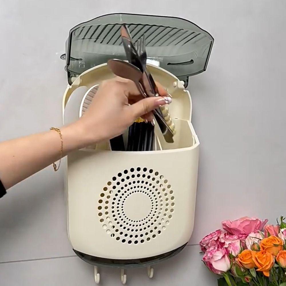 with Lid Wall-Mounted Chopstick Holder Dustproof Cutlery Storage Box For Home Kitchen зелений
with Lid Wall-Mounted Chopstick Holder Dustproof Cutlery Storage Box For Home Kitchen зелений